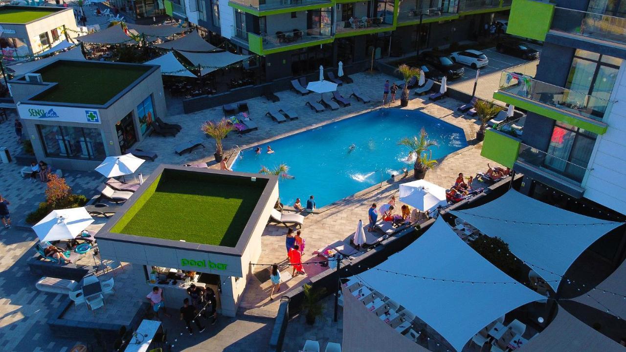 Bamboo Sea View Apartment - Spa Pools Resort And Parking Mamaia Eksteriør billede